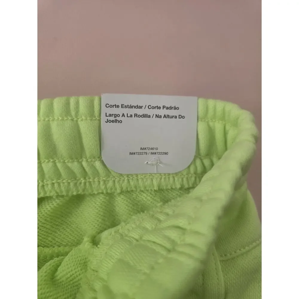 Nike NSW Essentials + French Terry shorts embroidered Neon Green Sz S